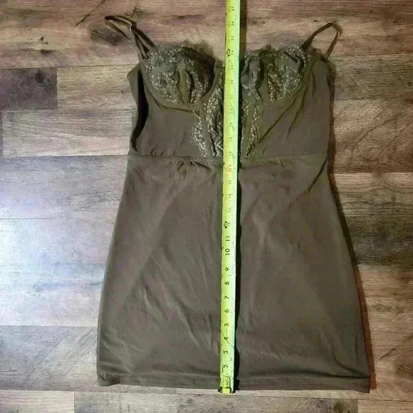 Urban Outfitters Olive Corset Mini Dress Size Medium - Picture 5 of 7
